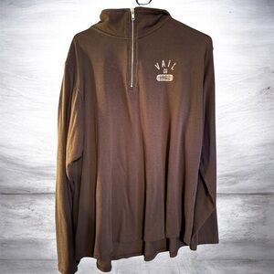 Vail Men's Chocolate Zip-Up Sweater